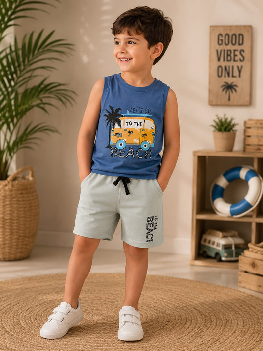 Boys Summer Tank Top  & Shorts Set